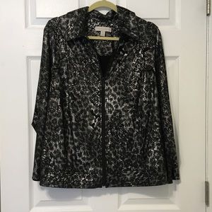 Snake skin/lace design jacket